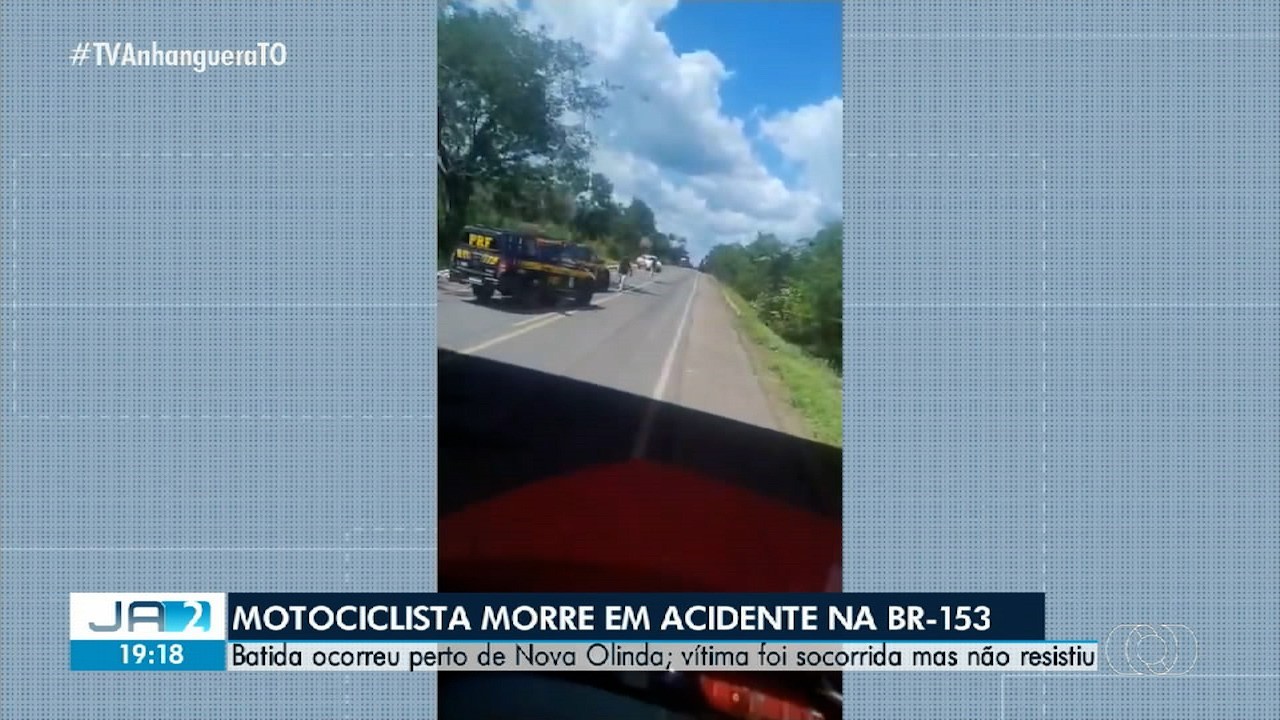 Acidente entre moto e caminhão deixa um homem morto na BR-153